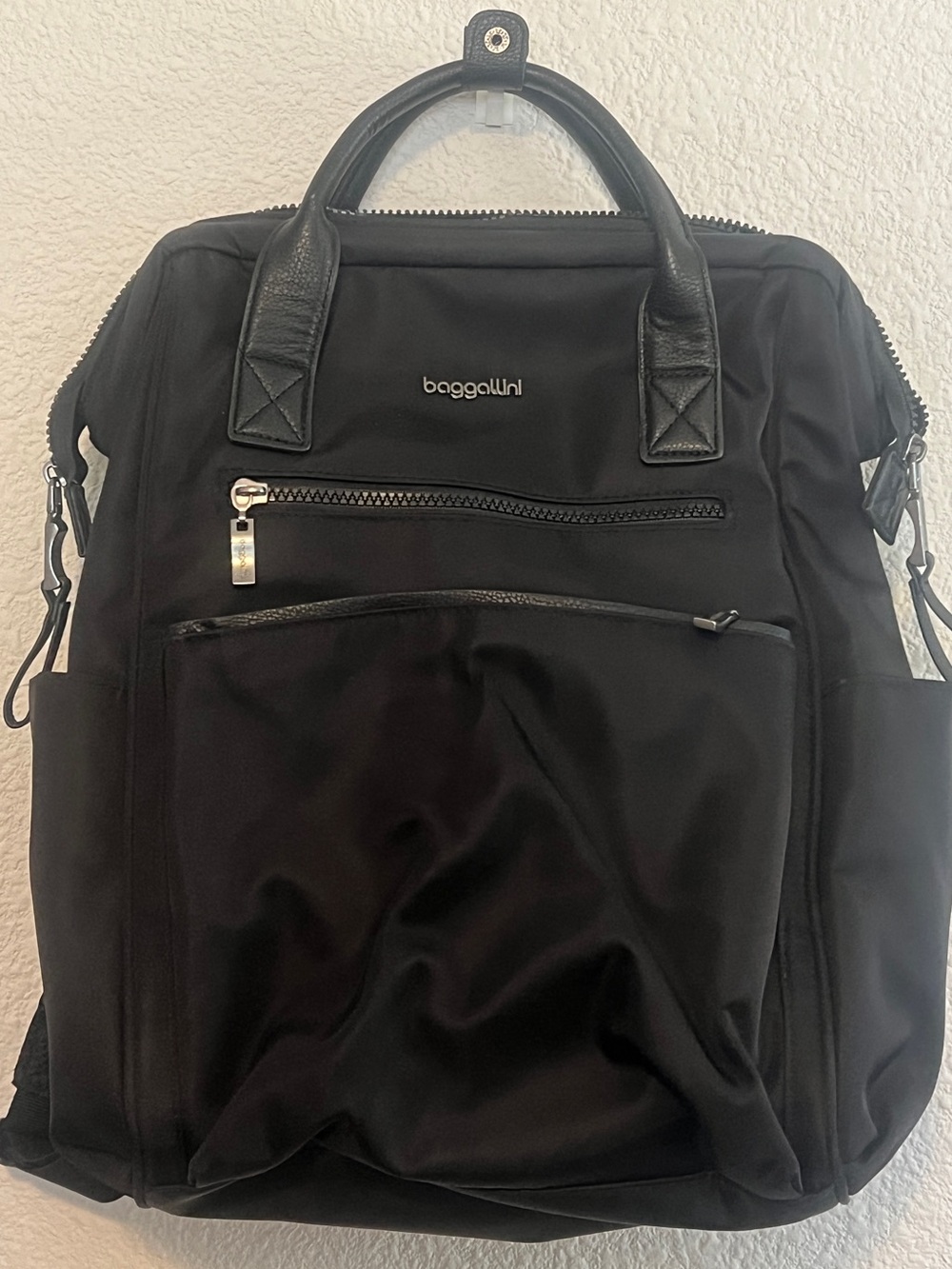 Baggallini Chelsea Laptop Backpack Black SOM868 Travel Work Bag